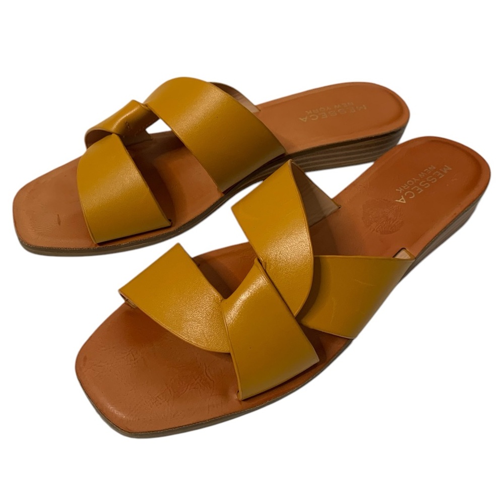 Messeca Leather Tyla Wedge Sandals